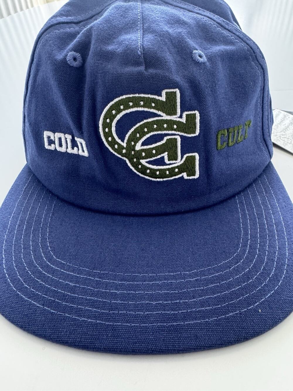 Cold Culture Adjustable Hat Horseshoe Blue Cosmique